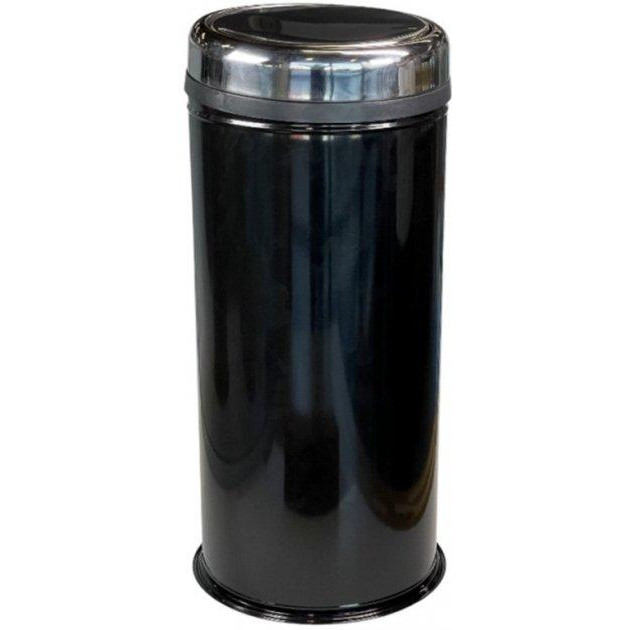 Mertinox Відро для сміття  з кришкою, що обертається, з нержавіючої сталі 27 л Чорне (SU-4513.0000S.102.27) - зображення 1