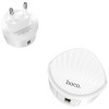 Hoco C68A Shell (1USB, 3A) White - зображення 1