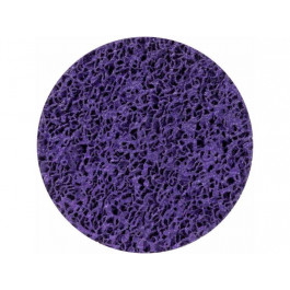SIGMA Круг зачистной из нетканого абразива (коралл) O125мм на липучке фиолетовый жесткий  (9176161)