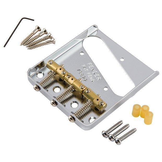 Fender BRIDGE ASSEMBLY FOR AMERICAN VINTAGE HOT ROD TELECASTER WITH COMPENSATED BRASS SADDLES NICKEL - зображення 1