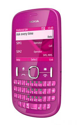 Nokia Asha 200 (Pink) - зображення 1