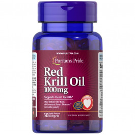   Puritan's Pride Red Krill Oil 1000 mg, 30 капсул