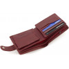 ST Leather Маленький жіночий гаманець із натуральної шкіри бордового кольору з блоком під карти  1767457 - зображення 4