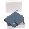 ST Leather Шкіряний жіночий гаманець насиченого синього кольору з фіксацією на магніт  1767306 - зображення 9