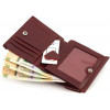 ST Leather Шкіряний бордовий жіночий гаманець з монетницею  1767335 - зображення 7