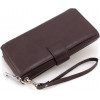 ST Leather Місткий коричневий гаманець-клатч із натуральної шкіри на зап'ястя  1767373 - зображення 4