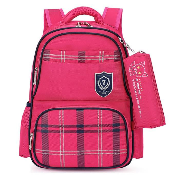 Seven Star Fox Шкільний рюкзак "Лисеня" із сумочкою для олівців на карабіні, вологозахищений, 18 л Рожевий - зображення 1