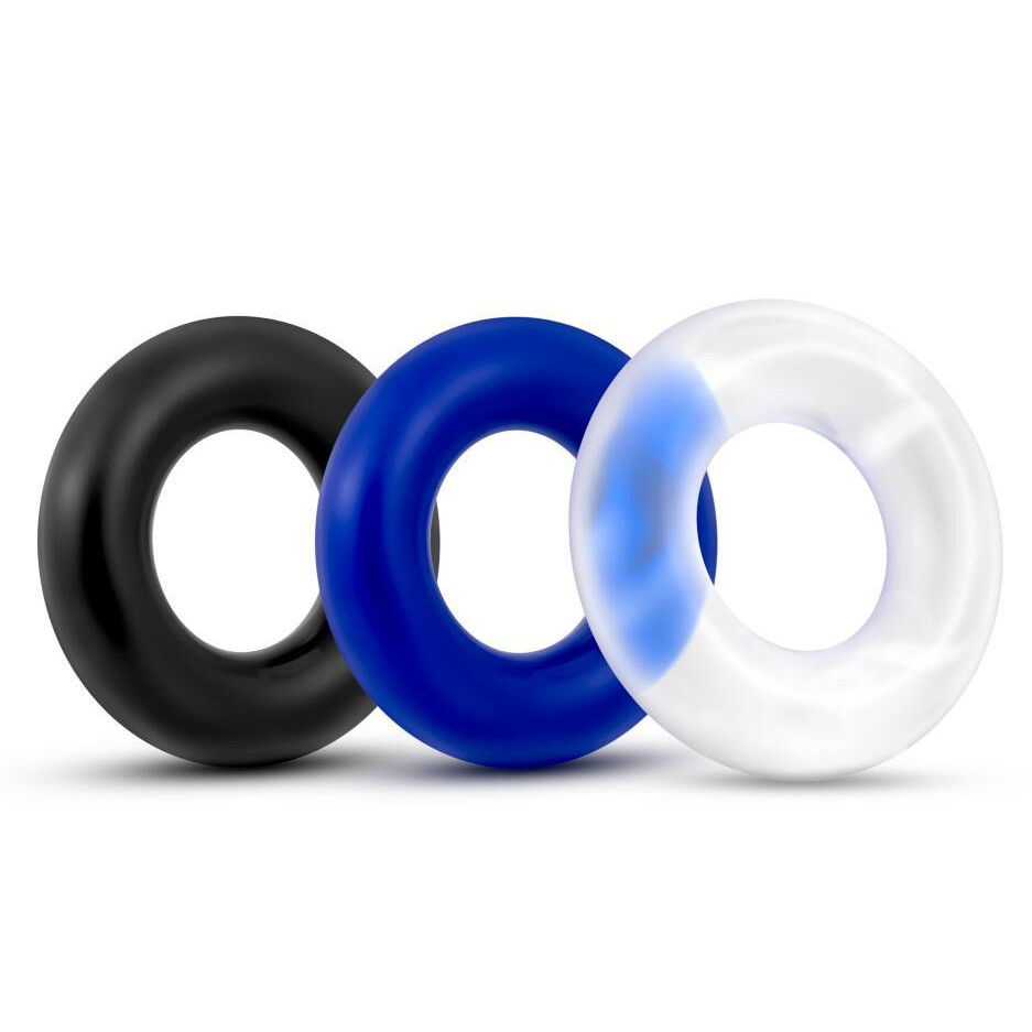 LoveToy Power Plus Cock Ring Series Triple Donut Ring Set, 3 шт (6970260907996) - зображення 1