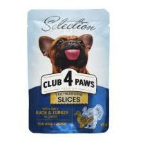 Клуб 4 лапи Premium Selection Slices Dog Duck Turkey in Gravy 85 г (4820215368049) - зображення 1