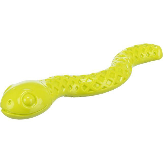 Trixie Іграшка-змія для ласощів  , термопластична гума, 27 см, лайм (TX-34931) - зображення 1