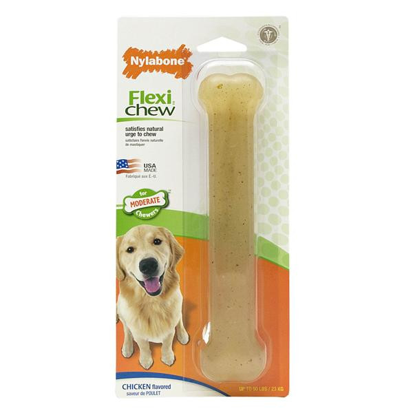 Nylabone Flexi Chew Giant НІЛАБОН ФЛЕКСИ ЧИЮ жувальна іграшка кістка для собак до 23 кг з помірним стилем гри - зображення 1