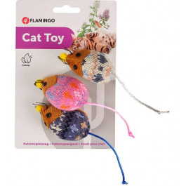 Karlie-Flamingo Mohaire Mouse ФЛАМІНГО ВОВНЯНА МИША іграшка для котів (560587)