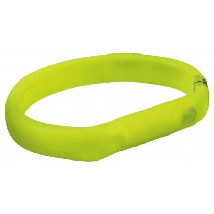 Trixie Амуниция для собак Светящийся зеленый ошейник-кольцо силиконовый Flash Light Ring USB 12684 - зображення 1