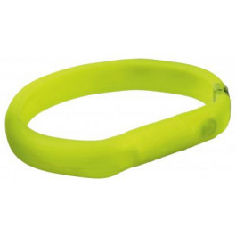 Trixie Амуниция для собак Светящийся зеленый ошейник-кольцо силиконовый Flash Light Ring USB 12684