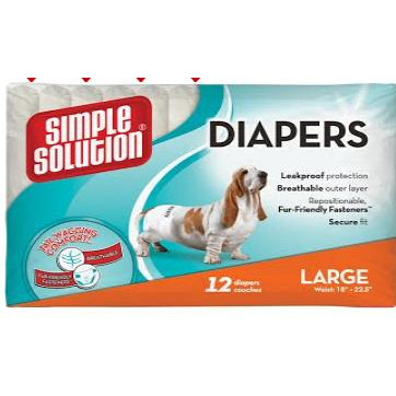 Simple Solution Disposable Diapers - подгузники Симпл Солюшн для собак L (ss10585) - зображення 1