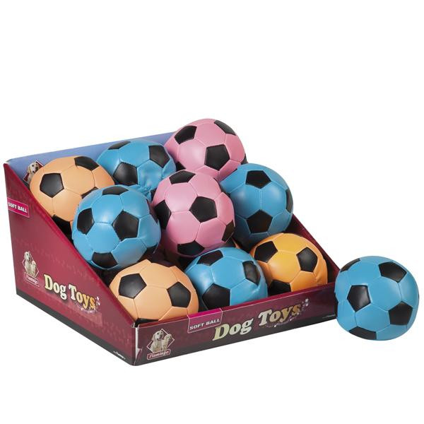 Karlie-Flamingo Soccerball Neon, 10 см мяч цветной для собак (501097) - зображення 1