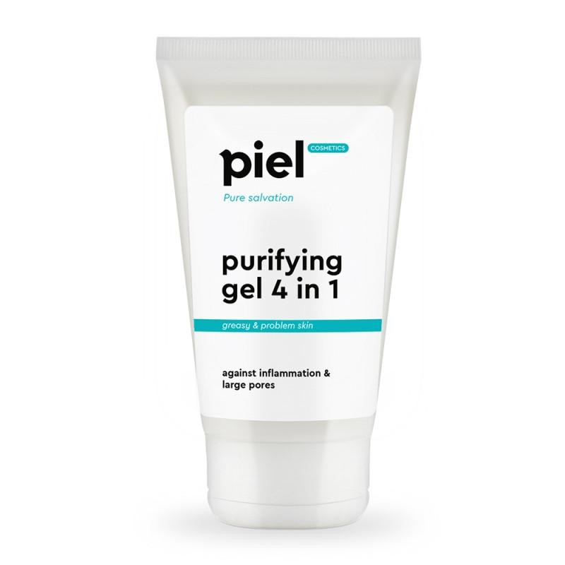 Piel Cosmetics Очищаючий гель PielCosmetics для вмивання проблемної шкіри Purifying Gel 4in1 Pure Salvation, 150 мл - зображення 1