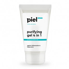 Piel Cosmetics Очищаючий гель PielCosmetics для вмивання проблемної шкіри Purifying Gel 4in1 Pure Salvation, 150 мл