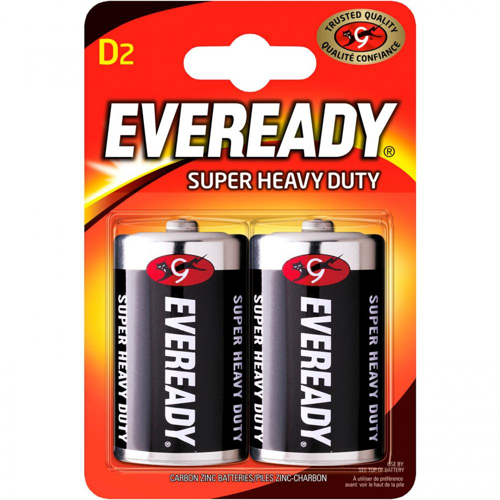 Energizer D bat Eveready Super Heavy Duty 2шт (7638900083613) - зображення 1