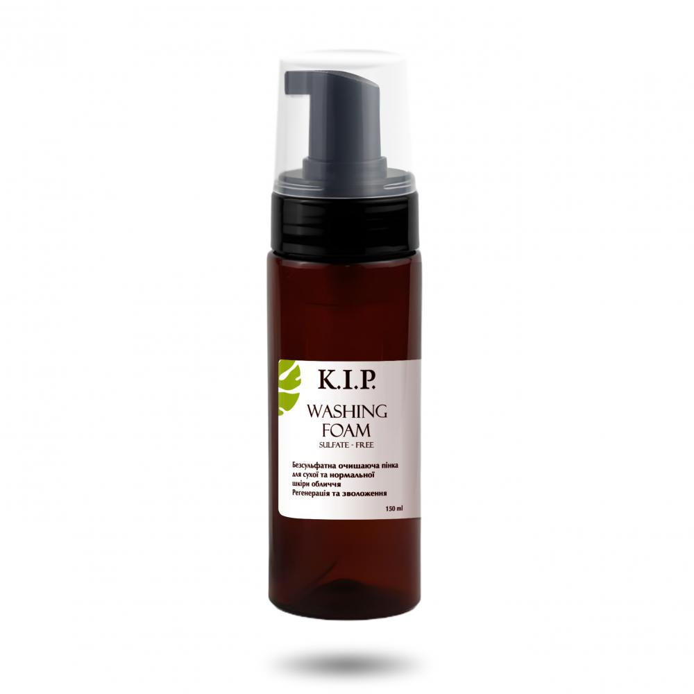 K.I.P. Natural Cosmetic Безсульфатна очищуюча пінка для сухої та нормальної шкіри обличчя Регенерація та зволоження шкіри K. - зображення 1