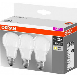 Osram LED Star Base 9W/827 A60 FR E27 комплект 3 шт. (4052899955493)