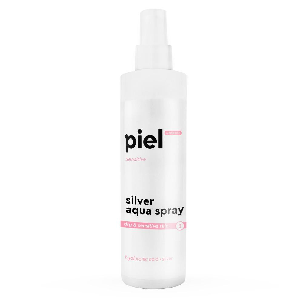 Piel Cosmetics Зволожуючий спрей PielCosmetics для сухої/чутливої шкіри обличчя Silver Spray Sensitive, 250 мл - зображення 1