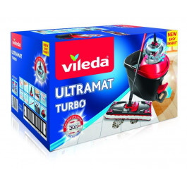 Vileda Комплект швабра и ведро с механическим отжимом для уборки  Ultramat Turbo 36 см (4023103206236)