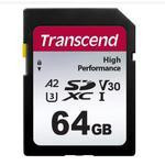 Transcend 64 GB SDXC Class 10 UHS-I U3 330S TS64GSDC330S - зображення 1
