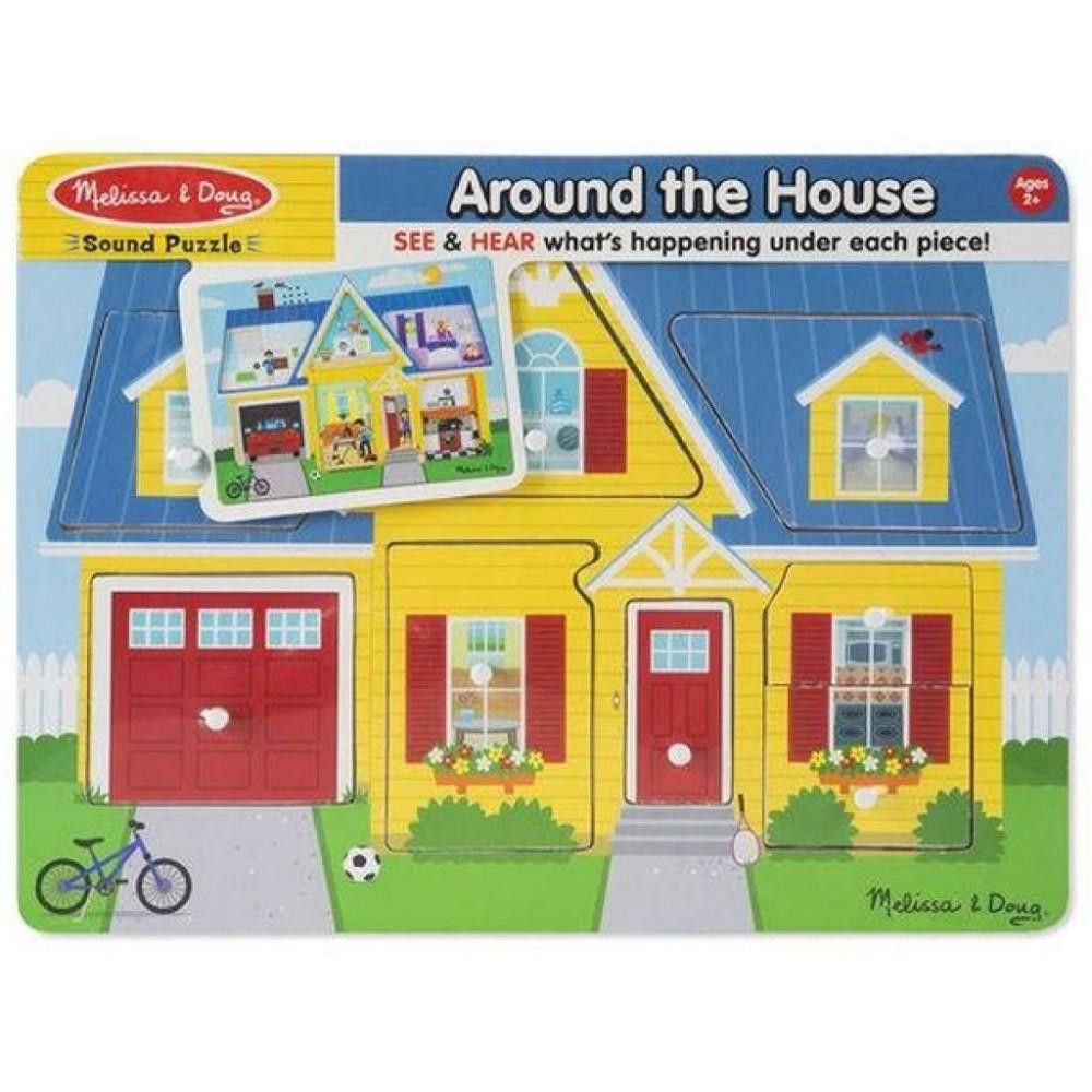 Melissa&Doug Звуковой пазл Melissa & Doug Вокруг дома 7 элементов (MD10734) - зображення 1