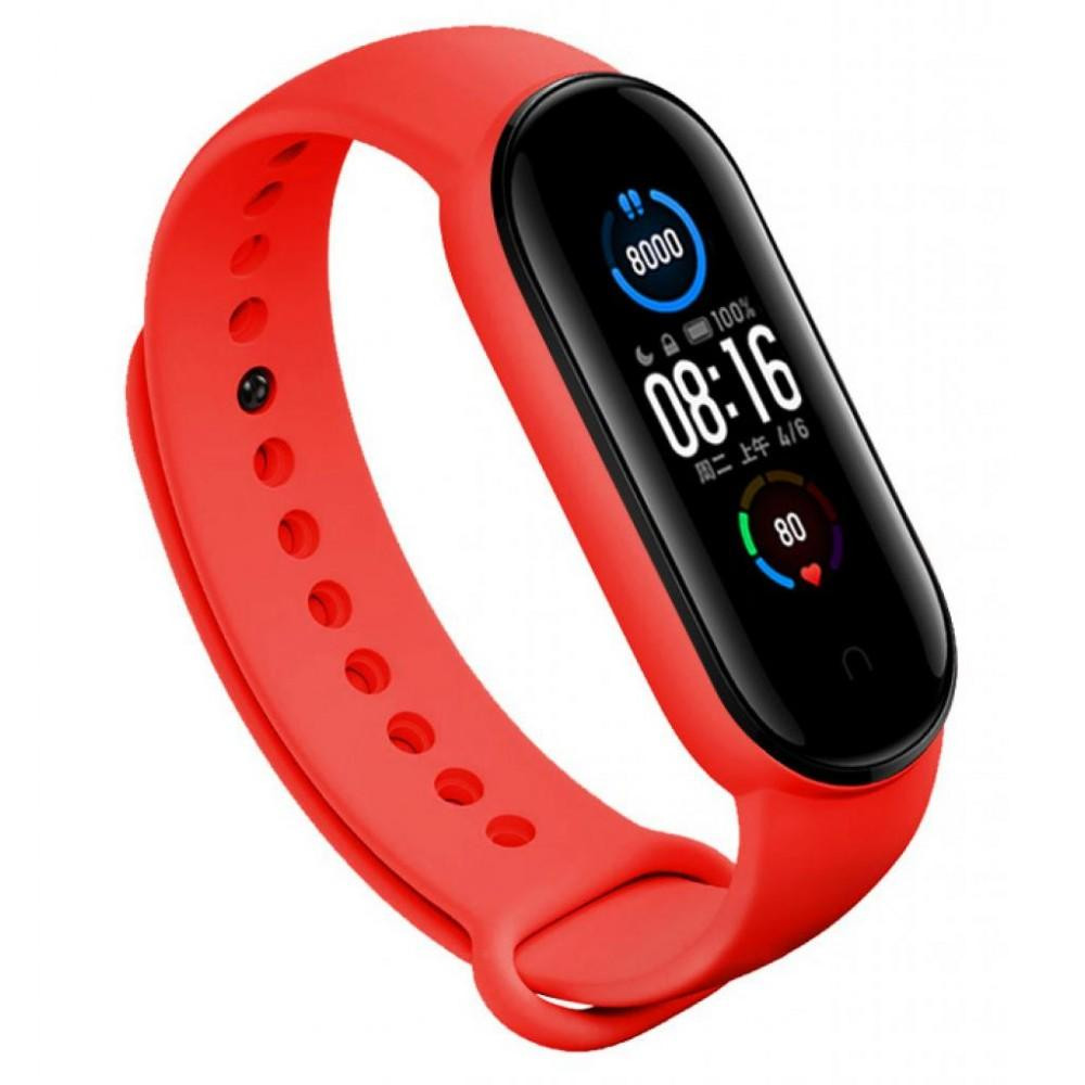 BeCover Силіконовий ремінець для Xiaomi Mi Smart Band 5 / Mi Smart Band 6 Red (705071) - зображення 1