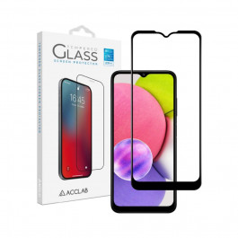 ACCLAB Защитное стекло Full Glue для Samsung Galaxy A03S Black (1283126515330)