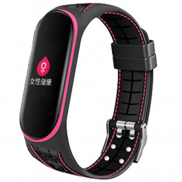   BeCover Ремінець Lattice Style для Xiaomi Mi Smart Band 5/6/7 Pink (705163)