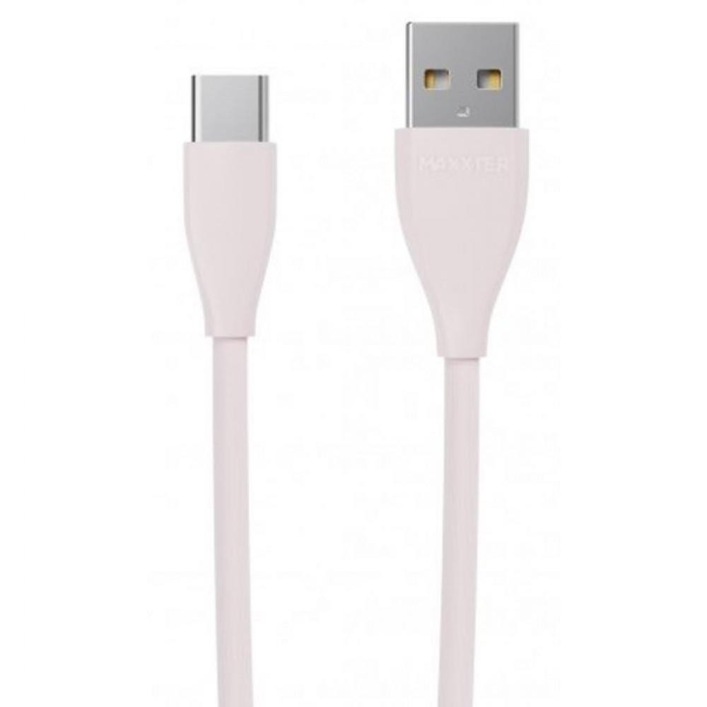 Maxxter USB2.0 AM/CM Pink 1m (UB-C-USB-01GP) - зображення 1