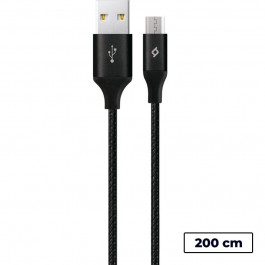 TTEC 2DK21 AlumiCable XL USB 2.0 to Micro USB 2m Black (2DK21S)