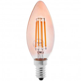 DeLux LED BL37B 4W 410Lm 2700K 220V amber E14 filament (90011682)