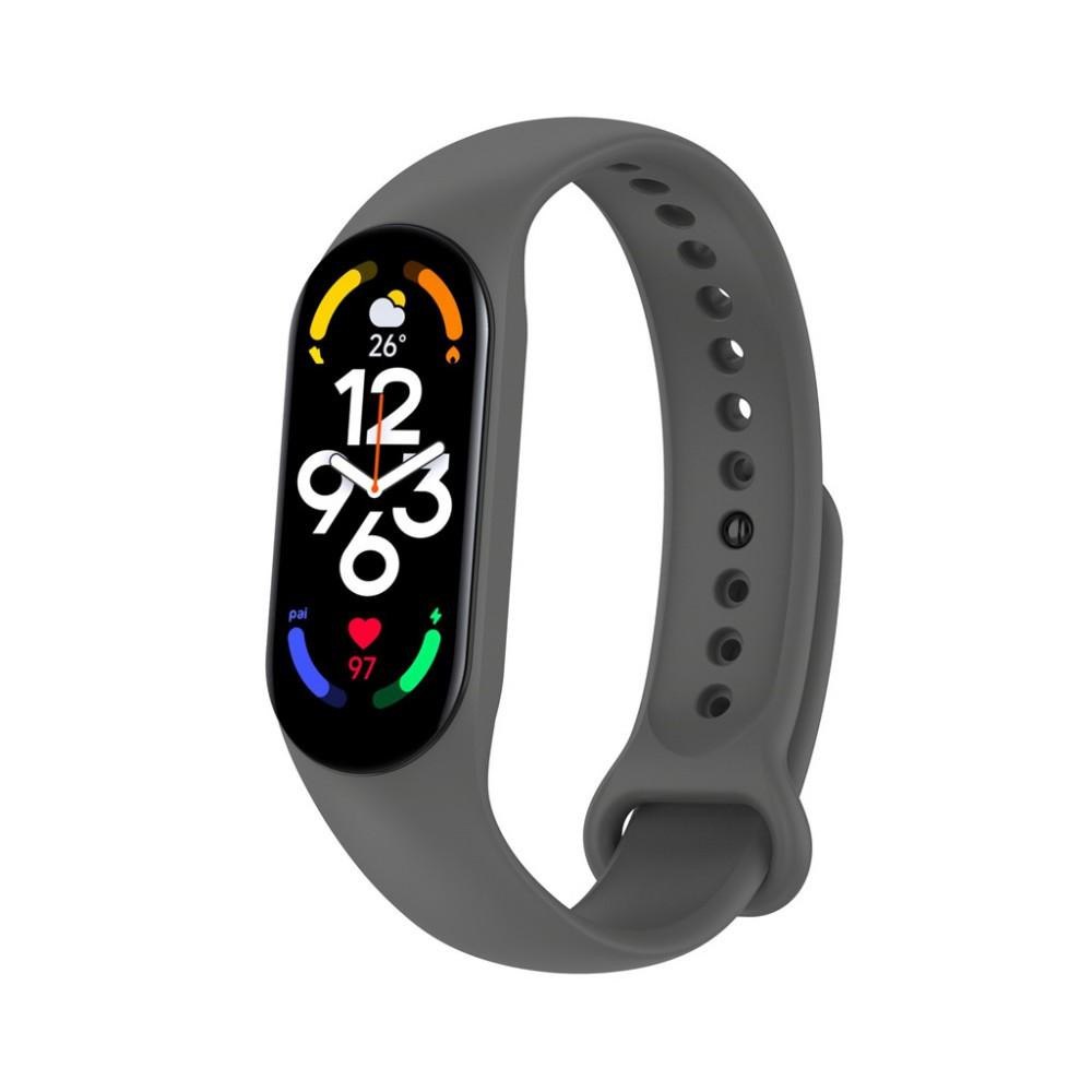 BeCover Силіконовий ремінець  для Xiaomi Mi Smart Band 7 Gray (707480) - зображення 1