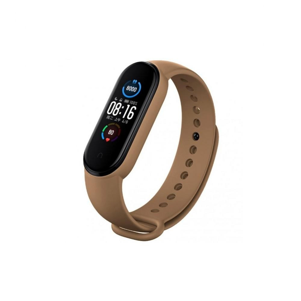 BeCover Силіконовий ремінець для Xiaomi Mi Smart Band 5 / Mi Smart Band 6 Brown (707651) - зображення 1