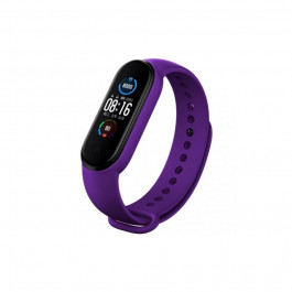   BeCover Силіконовий ремінець для Xiaomi Mi Smart Band 5 / Mi Smart Band 6 Dark Purple (707654)