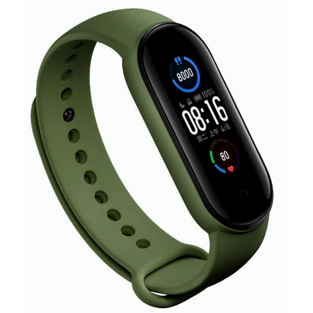 BeCover Силіконовий ремінець для Xiaomi Mi Smart Band 5 / Mi Smart Band 6 Khaki (705068) - зображення 1