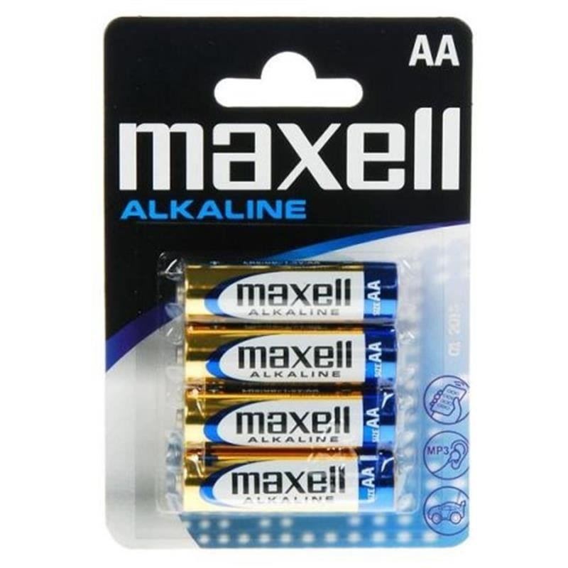 Maxell AA bat Alkaline 4шт (MXBLR06) - зображення 1