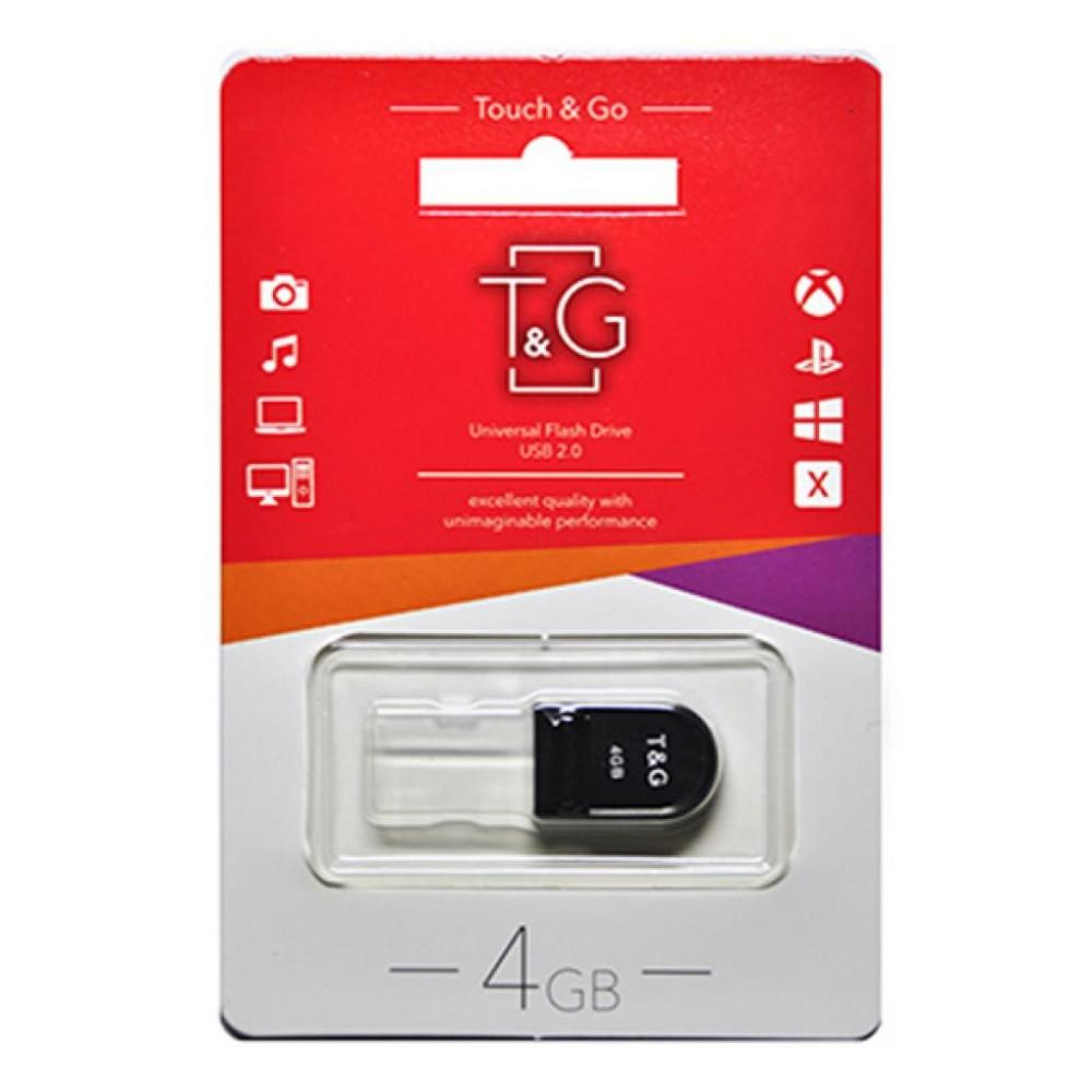 T&G 4 GB Shorty Series USB 2.0 Black (TG010-4GB) - зображення 1
