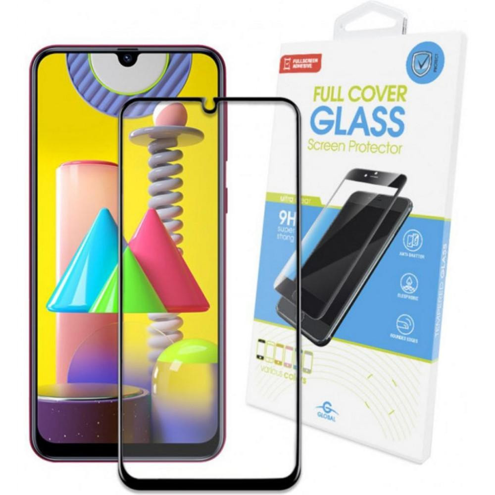 GlobalShield Tempered Glass Full Glue Samsung Galaxy M31 М315 Black (1283126497438) - зображення 1