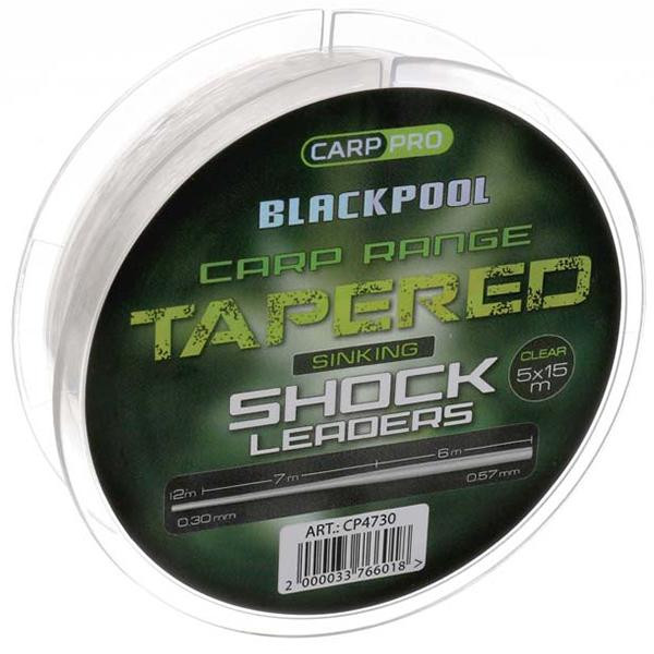 Carp Pro Blackpool Carp Tapered Leaders / 0.3-0.57mm 5x15m (CP4730) - зображення 1