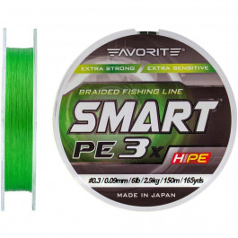 Favorite Smart PE 3х / Light Green / #0.3 / 0.09mm 150m 2.9kg