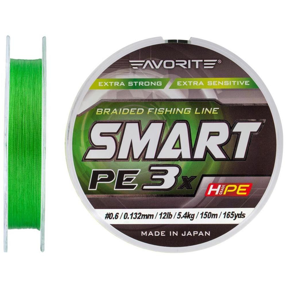 Favorite Smart PE 3х / Light Green / #0.6 / 0.132mm 150m 5.4kg - зображення 1