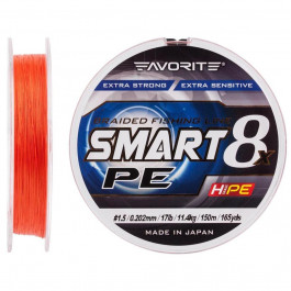 Favorite Smart PE 8x #1.5 / Red Orange / 0.202mm 150m 11.4kg