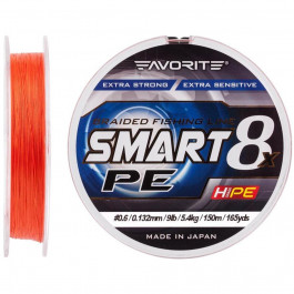 Favorite Smart PE 8x #0.6 / Red Orange / 0.132mm 150m 5.4kg