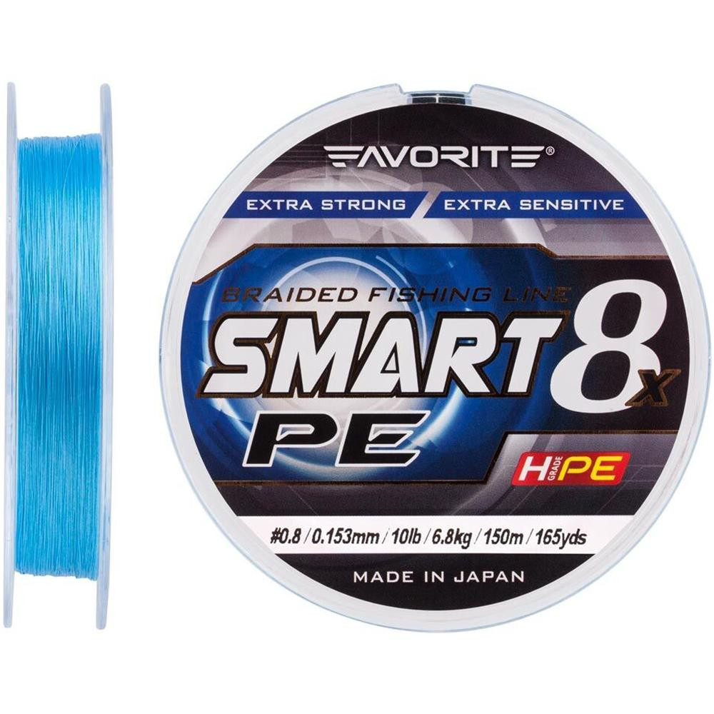 Favorite Smart PE 8x #0.8 / Blue / 0.153mm 150m 6.8kg - зображення 1