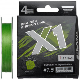 Favorite X1 PE 4x / Light Green / #1.5 / 0.205mm 150m 11.4kg