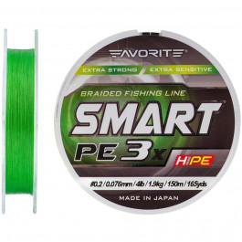 Favorite Smart PE 3х / Light Green / #0.2 / 0.076mm 150m 1.9kg